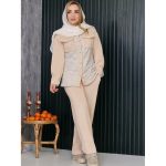 ست مانتو شلوار ترکیبی - مانتو پاتریس رشت