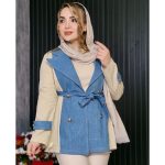مانتو ترکیبی کتان جین - مانتو پاتریس رشت