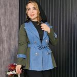 مانتو ترکیبی کتان جین - مانتو پاتریس رشت