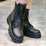 بوت کاپشنی لوزی مشکی - مانتو پاتریس رشت