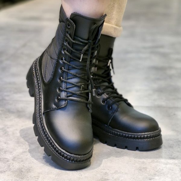 بوت کاپشنی لوزی مشکی - مانتو پاتریس رشت