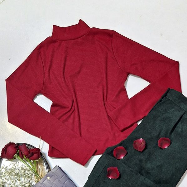 بلوز فانریپ زرشکی - مانتو پاتریس رشت