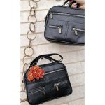 کیف دوشی زیپی مشکی - مانتو پاتریس رشت