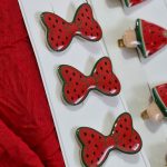 گیره مو پاپیون هندوانه ای_مانتو پاتریس رشت