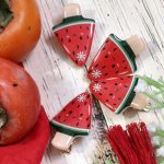 گیره مو بستنی هندوانه ای_مانتو پاتریس رشت