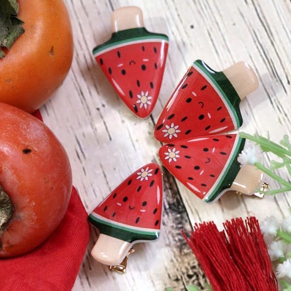 گیره مو بستنی هندوانه ای_مانتو پاتریس رشت