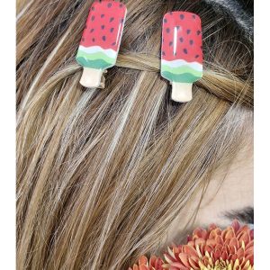 گیره مو آبنباتی هندوانه ای مانتو پاتریس_رشت