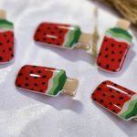 گیره مو آبنباتی هندوانه ای مانتو پاتریس_رشت