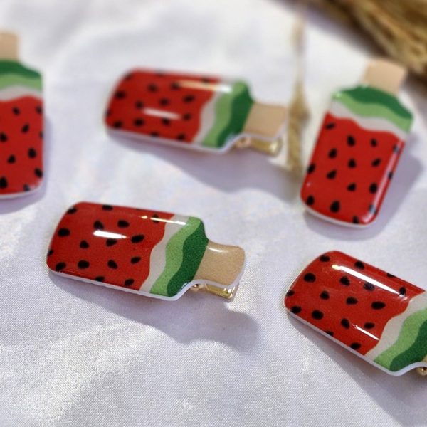 گیره مو آبنباتی هندوانه ای مانتو پاتریس_رشت