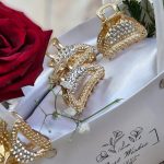 گیره مو نگینی طلایی_مانتو پاتریس رشت