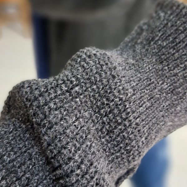 تونیک بافت یقه شل طوسی - مانتو پاتریس رشت