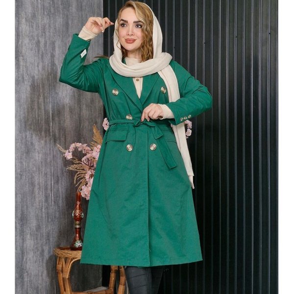 بارانی بلند جیب دار مانتوپاتریس_رشت