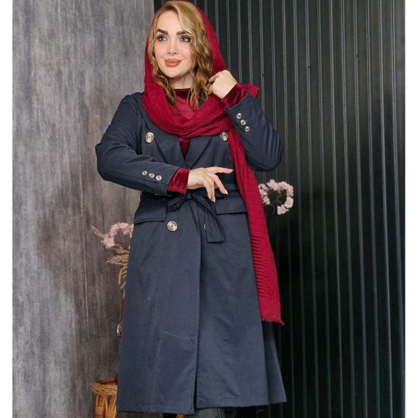 بارانی بلند جیب دار مانتوپاتریس_رشت