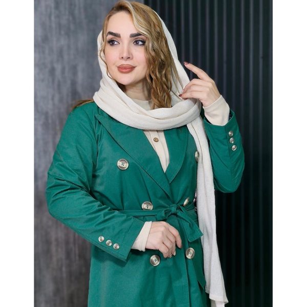 بارانی بلند جیب دار مانتوپاتریس_رشت