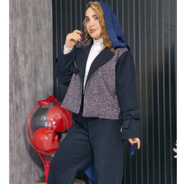 ست کت شلوار پشمی خرجکار-مانتو پاتریس رشت