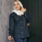 کت جین داخل خز- مانتو پاتریس رشت