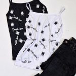 تاپ بندی سفید و مشکی تاج - مانتو پاتریس رشت