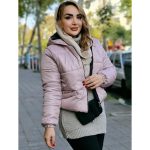 کاپشن کراپ کلاهدار - مانتو پاتریس رشت