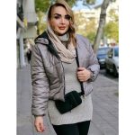 کاپشن کراپ کلاهدار - مانتو پاتریس رشت