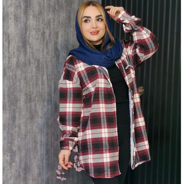 مانتو چهارخونه داخل خز - مانتو پاتریس رشت