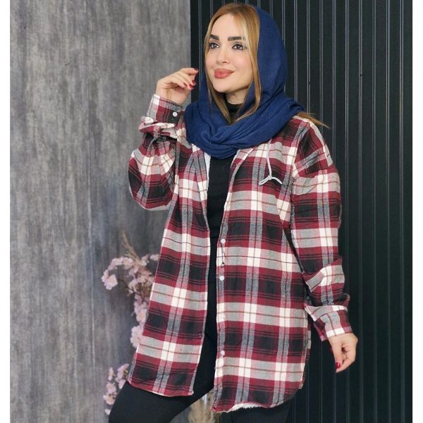 مانتو چهارخونه داخل خز - مانتو پاتریس رشت