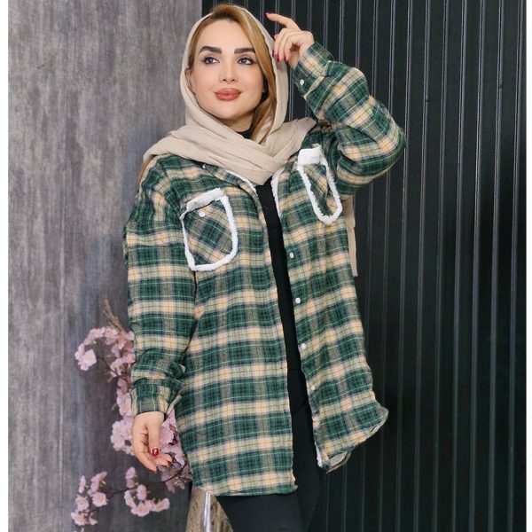 مانتو چهارخونه داخل خز - مانتو پاتریس رشت