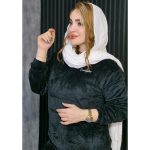 ست بلوز شلوار تدی مشکی