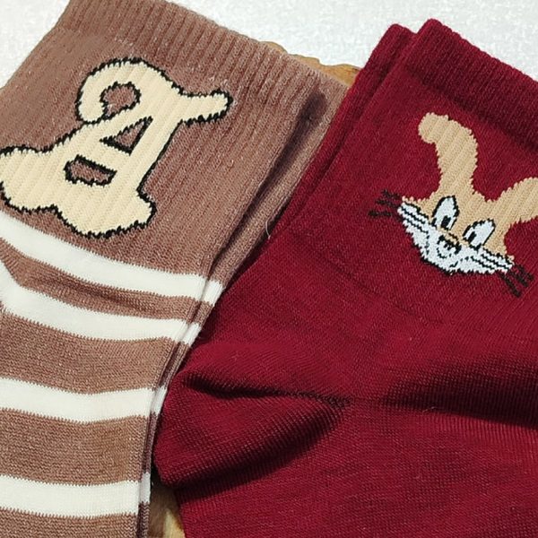 جوراب نیم ساق طرحدار - مانتو پاتریس رشت