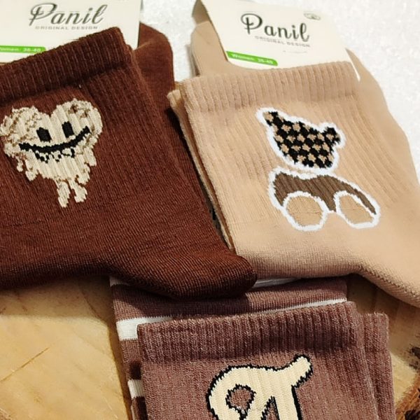 جوراب نیم ساق طرحدار - مانتو پاتریس رشت