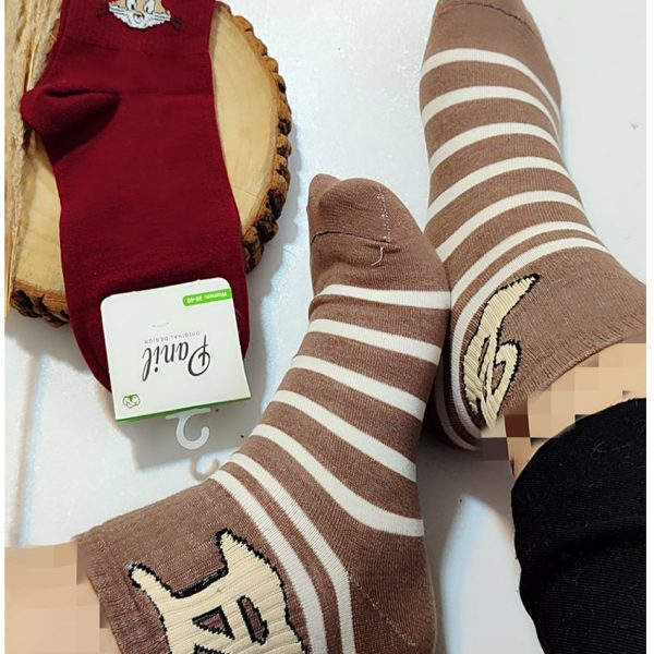 جوراب نیم ساق طرحدار - مانتو پاتریس رشت