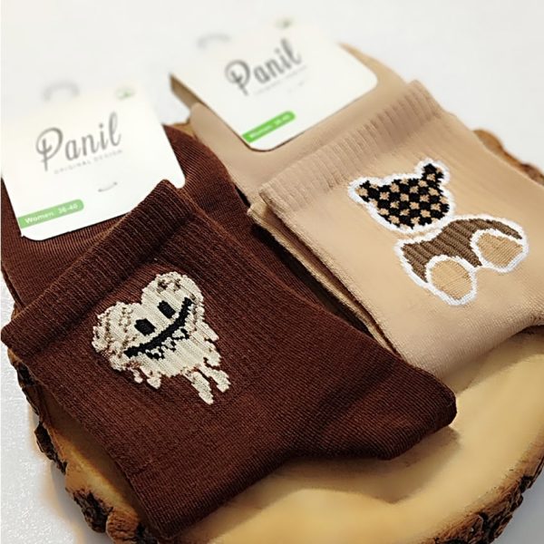 جوراب نیم ساق طرحدار - مانتو پاتریس رشت