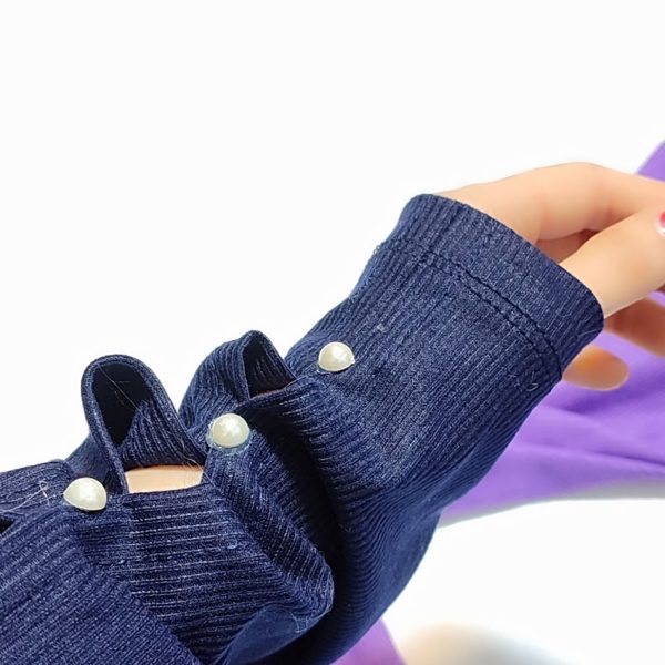 بلوز آستین مرواریدی فانریپ