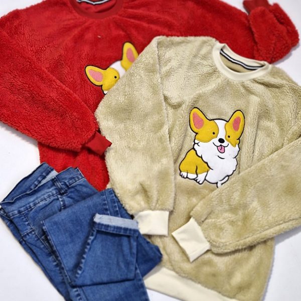 بلوز تدی گلدوزی سگ - مانتو پاتریس رشت