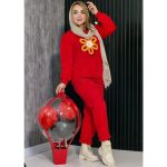 ست بلوز شلوار تدی گل - مانتو پاتریس رشت