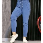 شلوار مام کمرکش آبی - مانتو پاتریس رشت