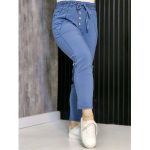 شلوار مام کمرکش آبی - مانتو پاتریس رشت