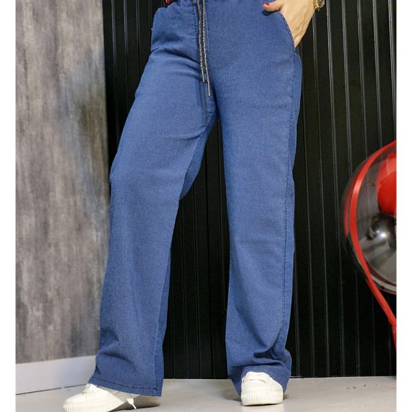 شلوار بگ نیل آبی - مانتو پاتریس رشت