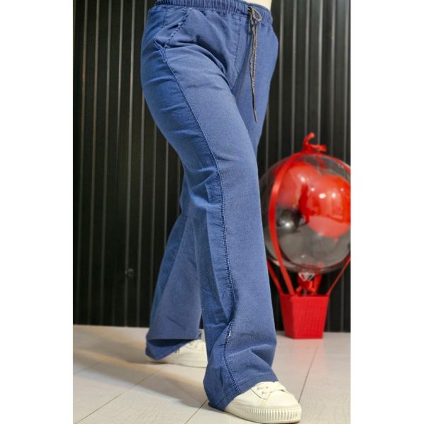 شلوار بگ نیل آبی - مانتو پاتریس رشت