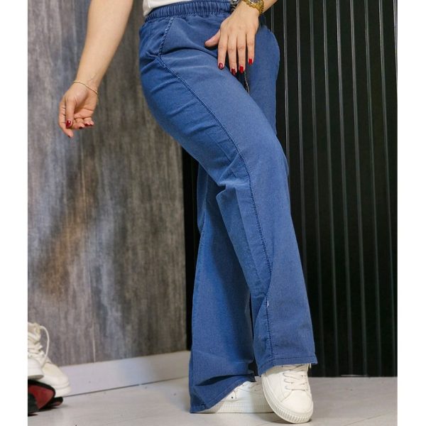 شلوار بگ نیل آبی - مانتو پاتریس رشت