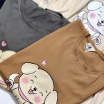 تیشرت نخ پنبه چاپ سگ - مانتو پاتریس رشت