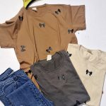 تیشرت نخ پنبه چاپ پاپیون - مانتو پاتریس رشت