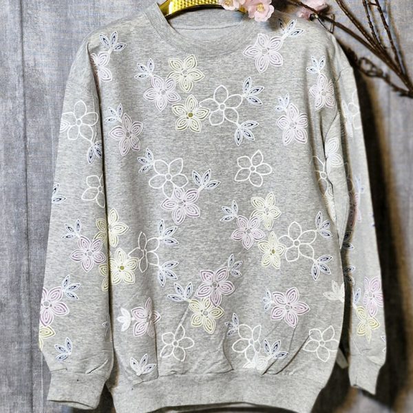 بلوز ملانژ گلدار - مانتو پاتریس رشت