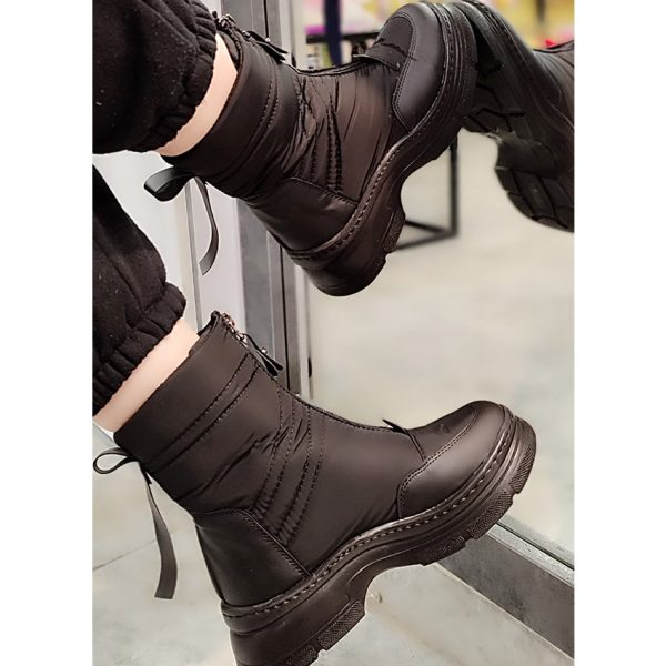 33000417-001-min بوت کاپشنی جلو زیپ مشکی