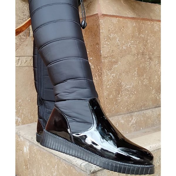 33000424-1-min بوت ورنی کاپشنی مشکی - مانتو پاتریس رشت