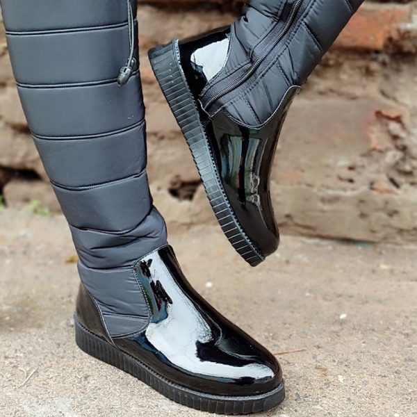 33000424-5-min بوت ورنی کاپشنی مشکی - مانتو پاتریس رشت