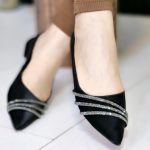 کفش مخمل نگینی - مانتو پاتریس رشت