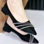 کفش مخمل نگینی - مانتو پاتریس رشت