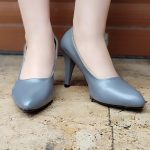 کفش پاشنه دار طوسی - مانتو پاتریس رشت