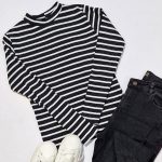 بلوز فانریپ یقه گرد راه راه - مانتو پاتریس رشت