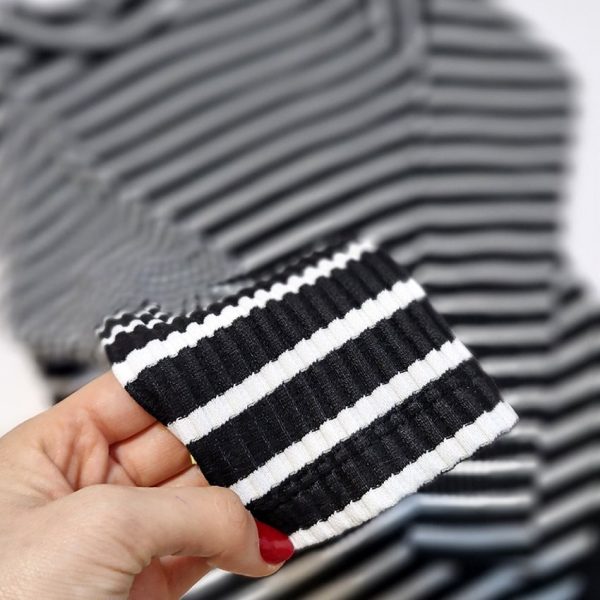 بلوز فانریپ یقه گرد راه راه - مانتو پاتریس رشت